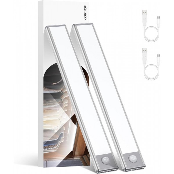 Aootek LED Under Cabinet Light, Bright Motion Sens...