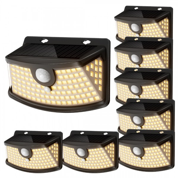 Aootek New Solar Motion Sensor Lights 120 LEDs wit...