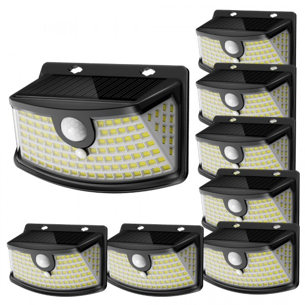 Aootek New Solar Motion Sensor Lights 120 LEDs wit...