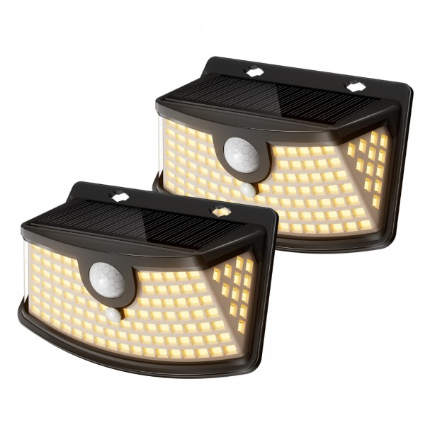 Aootek New Solar Motion Sensor Lights 120 LEDs wit...