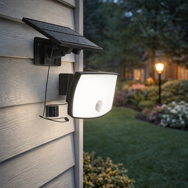 Aootek Solar Lights Outdoor with Motion Sensor, Cool White Solar Flood Lights, Waterproof Dusk to Dawn Solar Powered Security Spot Lights for Porch Patio Yard Garage