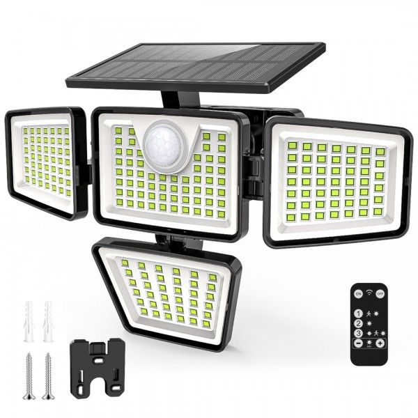 Aootek Solar Lights Outdoor with Motion Sensor,4 H...